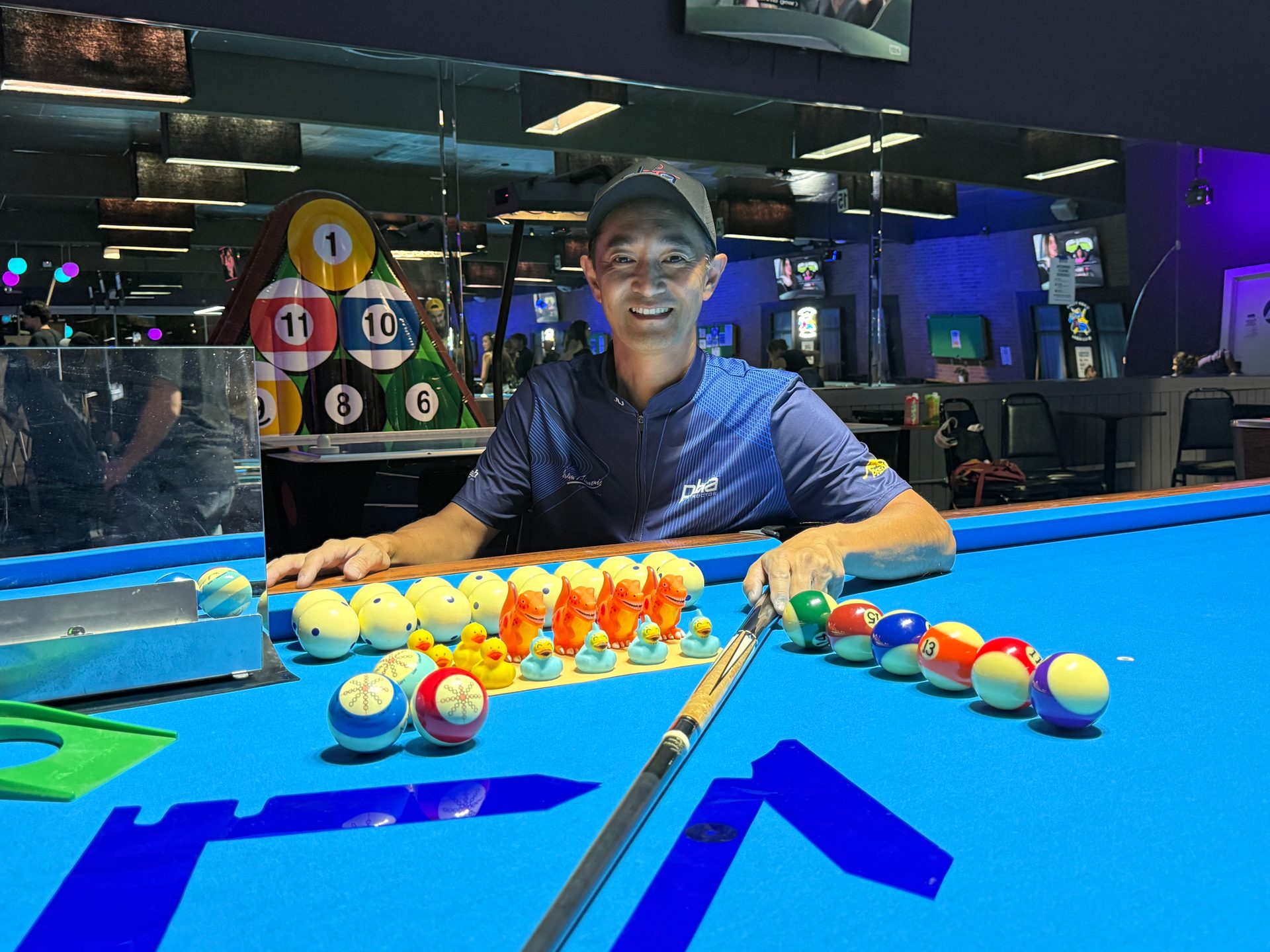 Jay Ataka, PBIA Advanced Pool Instructor, at Good Times Billiards