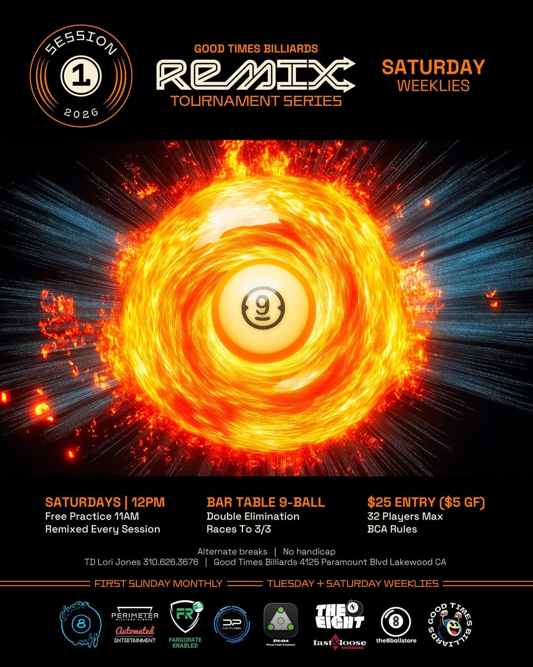 Remix Tournament Series — 9-Ball flyer